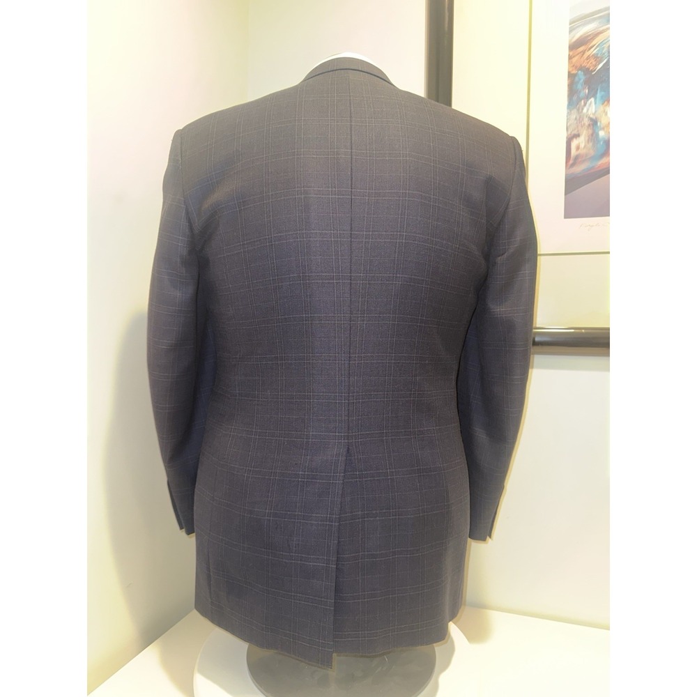 Brooks Brothers 1818 x E Thomas Plaid Regent 100% Wool Blazer Sport Coat Men 42L - Picture 4 of 11